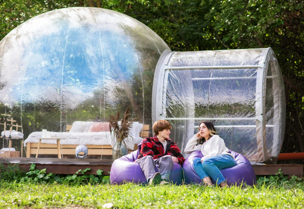 romantic bubble tent